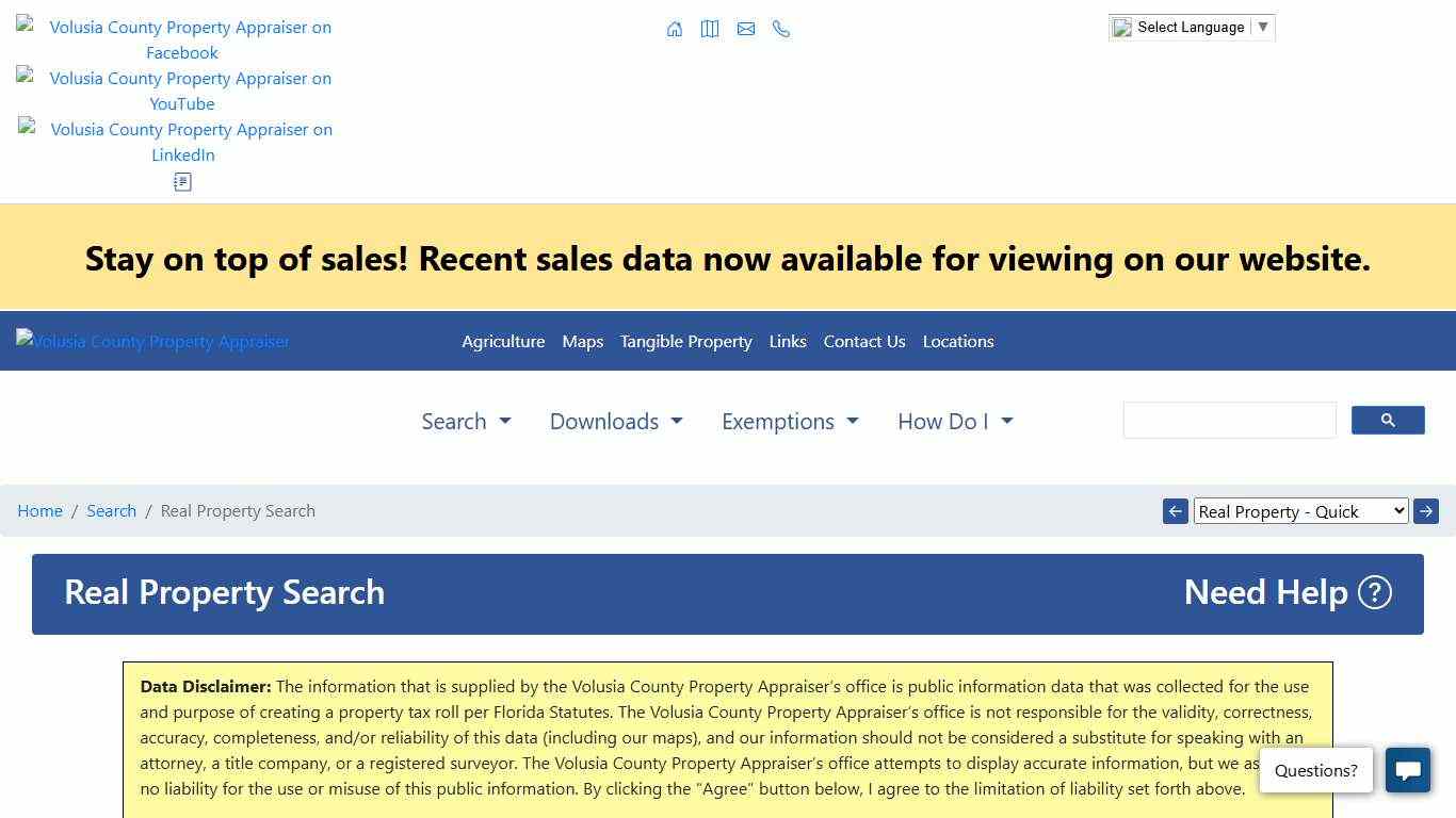 Real Property Search Volusia County Property Appraiser's Office