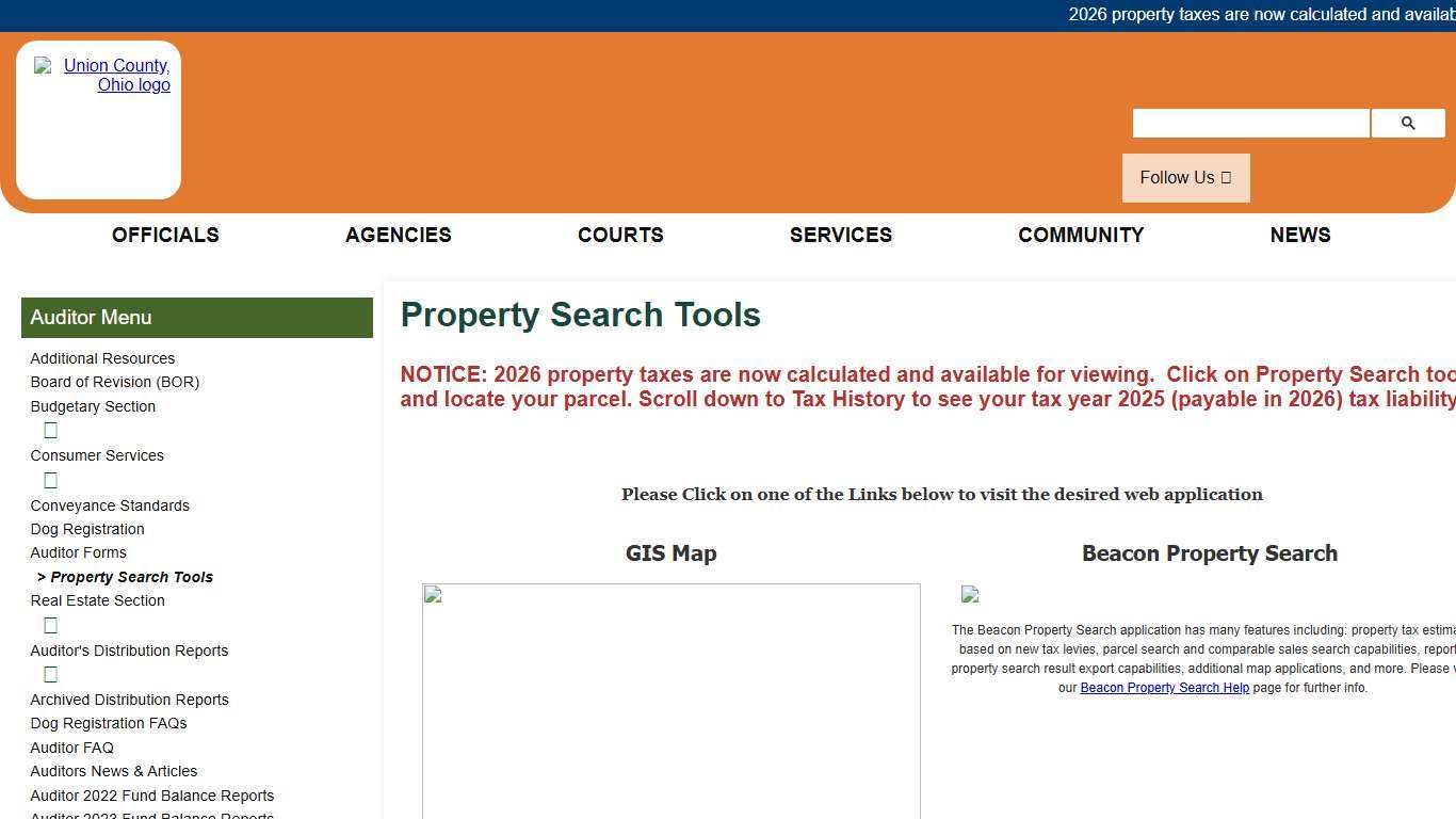 Union County, Ohio - Property Search Tools
